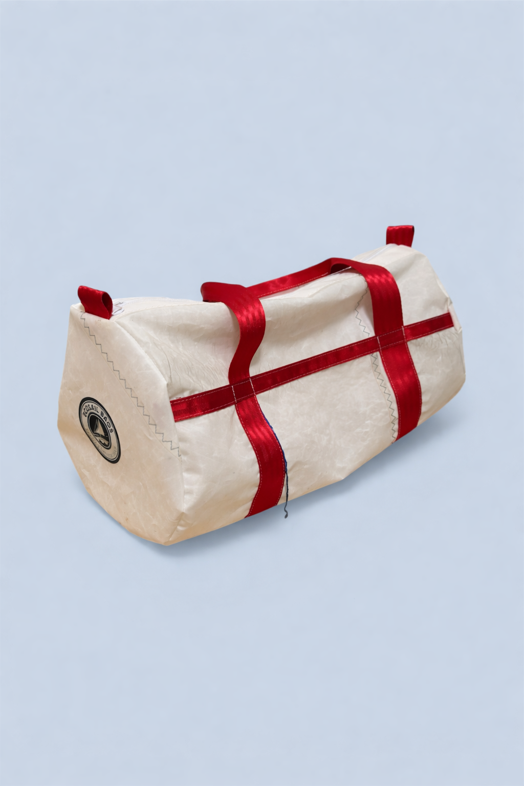 Medium Duffel - White with Red