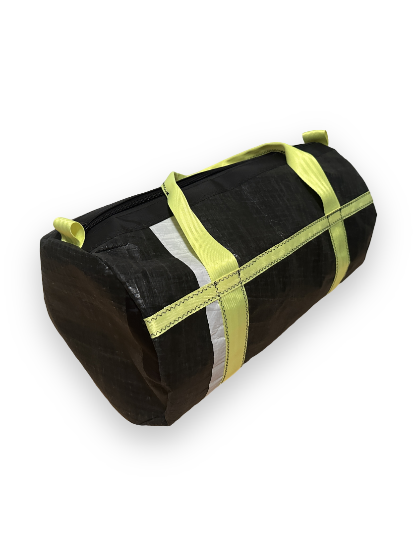 Medium Duffel - Carbon with Fluro Yellow