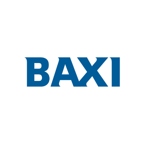 BAXI logo in blue on a white background.