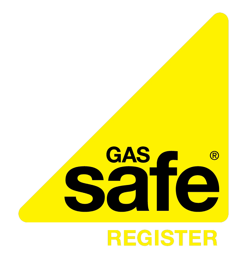 Gas Safe Register logo with a black and yellow color scheme and the words "GAS safe REGISTER".