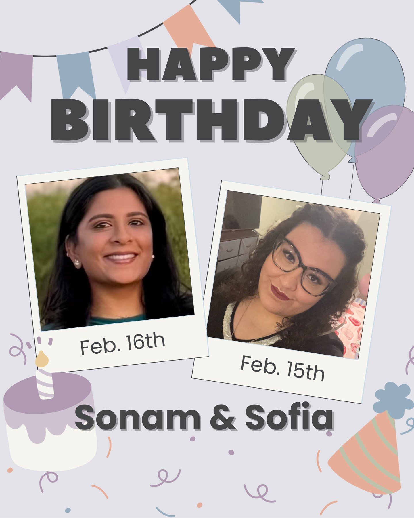 Help us wish Sonam and Sofia a very happy birthday month! 🎉