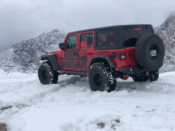 Jeep JL Rear Extreme Duty Series Solid 1350 CV Driveshaft — Adams Forged 4 Door Models - Does Not Fit 4XE Models