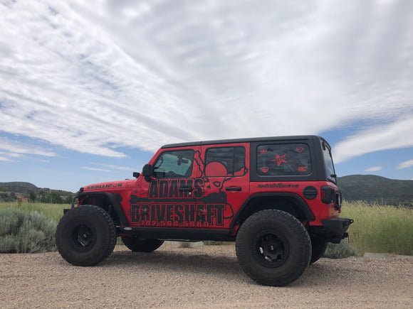 Jeep JL Rear Extreme Duty Series Solid 1310 CV Driveshaft— Adams Forged - 4XE 4 Door Models Only