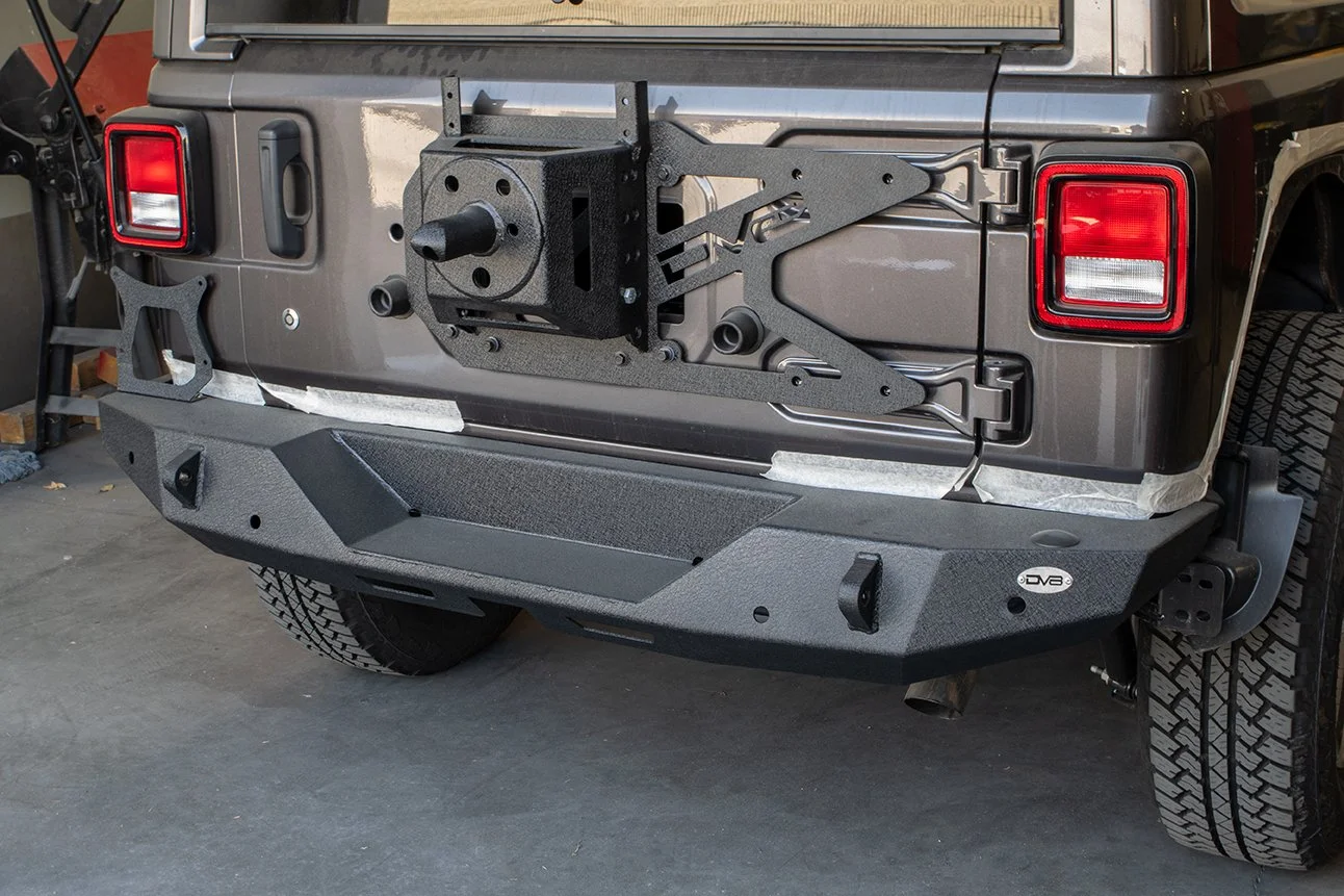 DV8 Offroad — Jeep JL Tailgate Mounted Tire Carrier