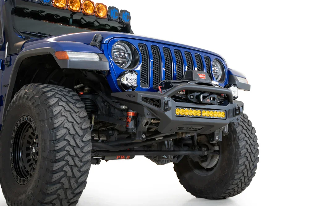 Addictive Desert Designs — 2018-2023 Jeep JL/JT Rock Fighter Front License Plate Bracket