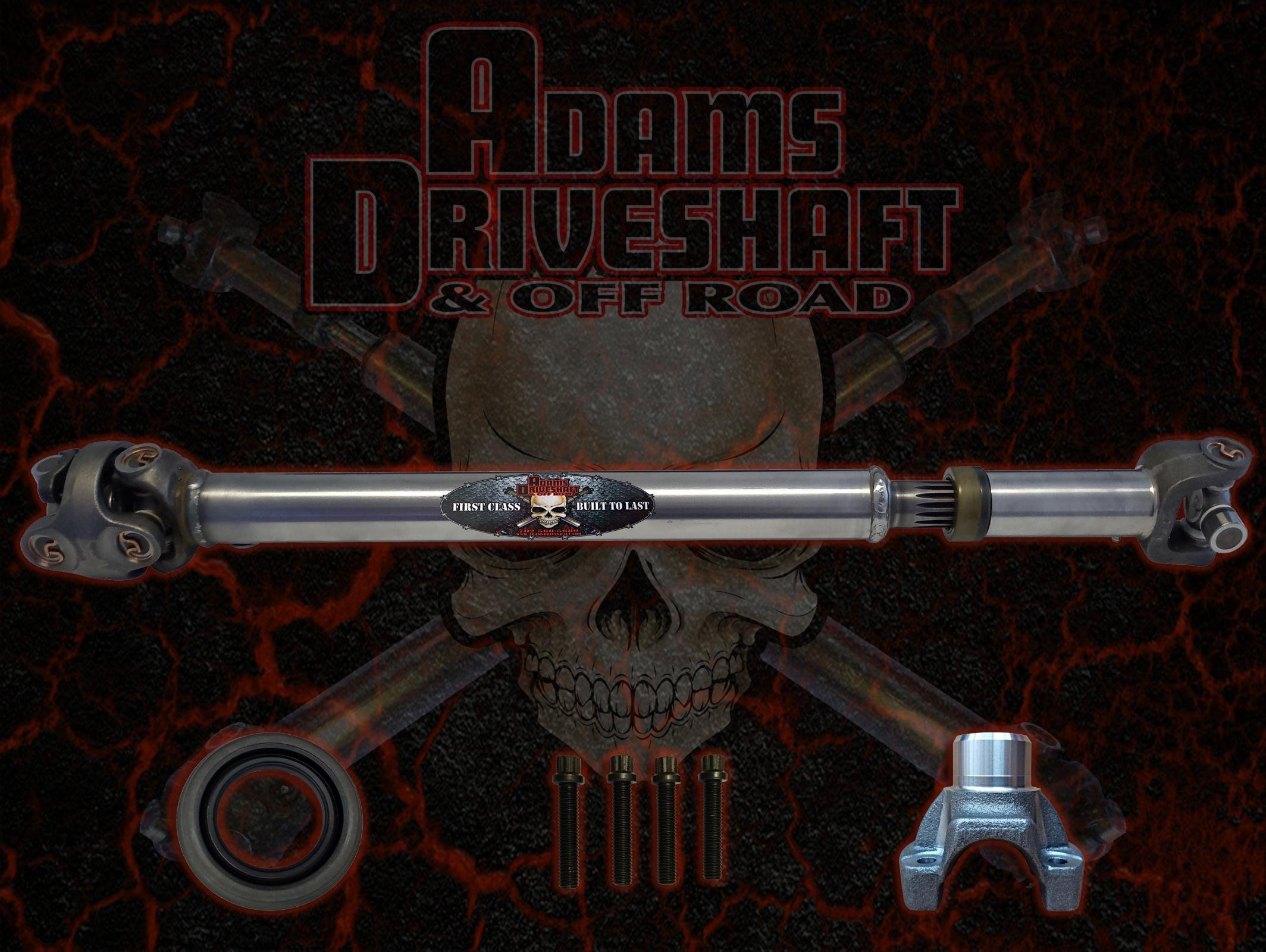 Front YJ 1310 Heavy Duty Series Slip and Stub style Driveshaft — Adams Forged