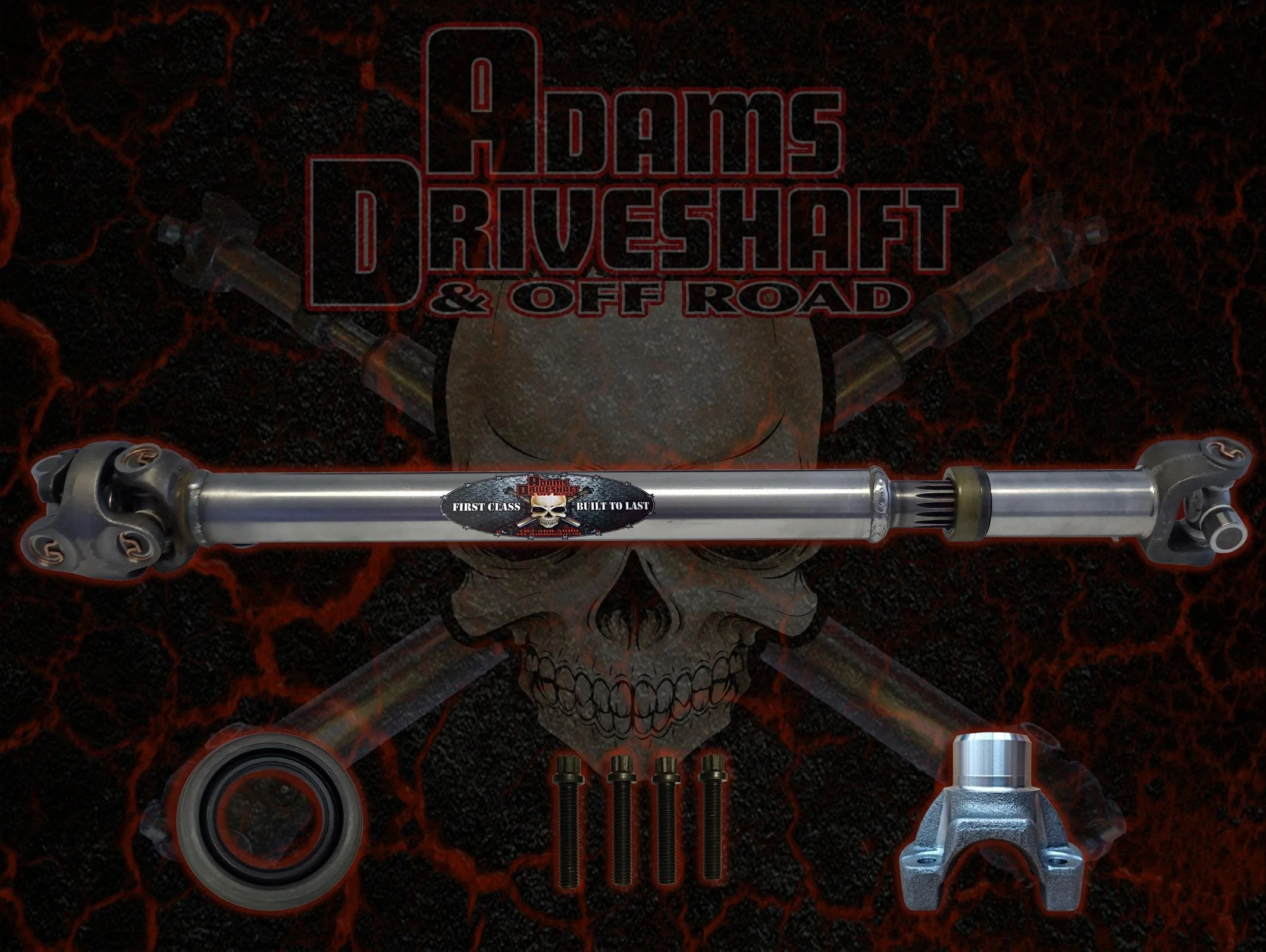 Front YJ 1310 Extreme Duty Series Slip and Stub style Driveshaft — Adams Forged