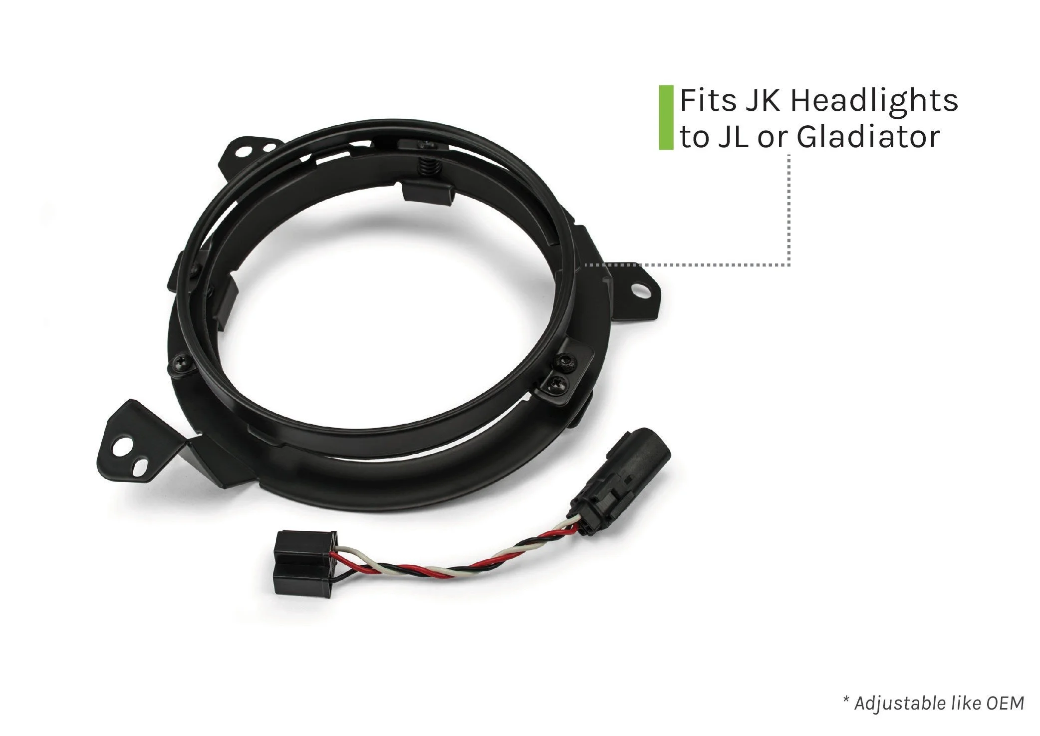 DV8 Offroad — LED Headlight Adapter Brackets For Jeep JL & JT