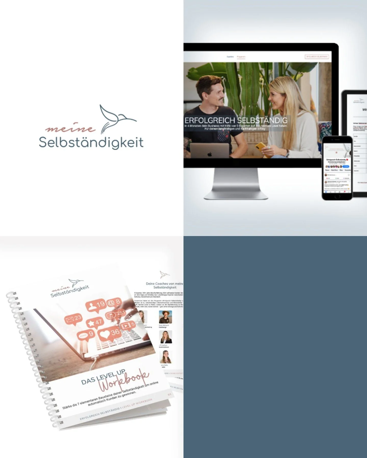 Meine Selbst&auml;ndigkeitm, academia para prestadores de servi&ccedil;os independentes, desenvolve programas completos e exclusivos para freelancers do espa&ccedil;o german&oacute;fono. 

Esta startup incubada na Business Factory apoia profissionais