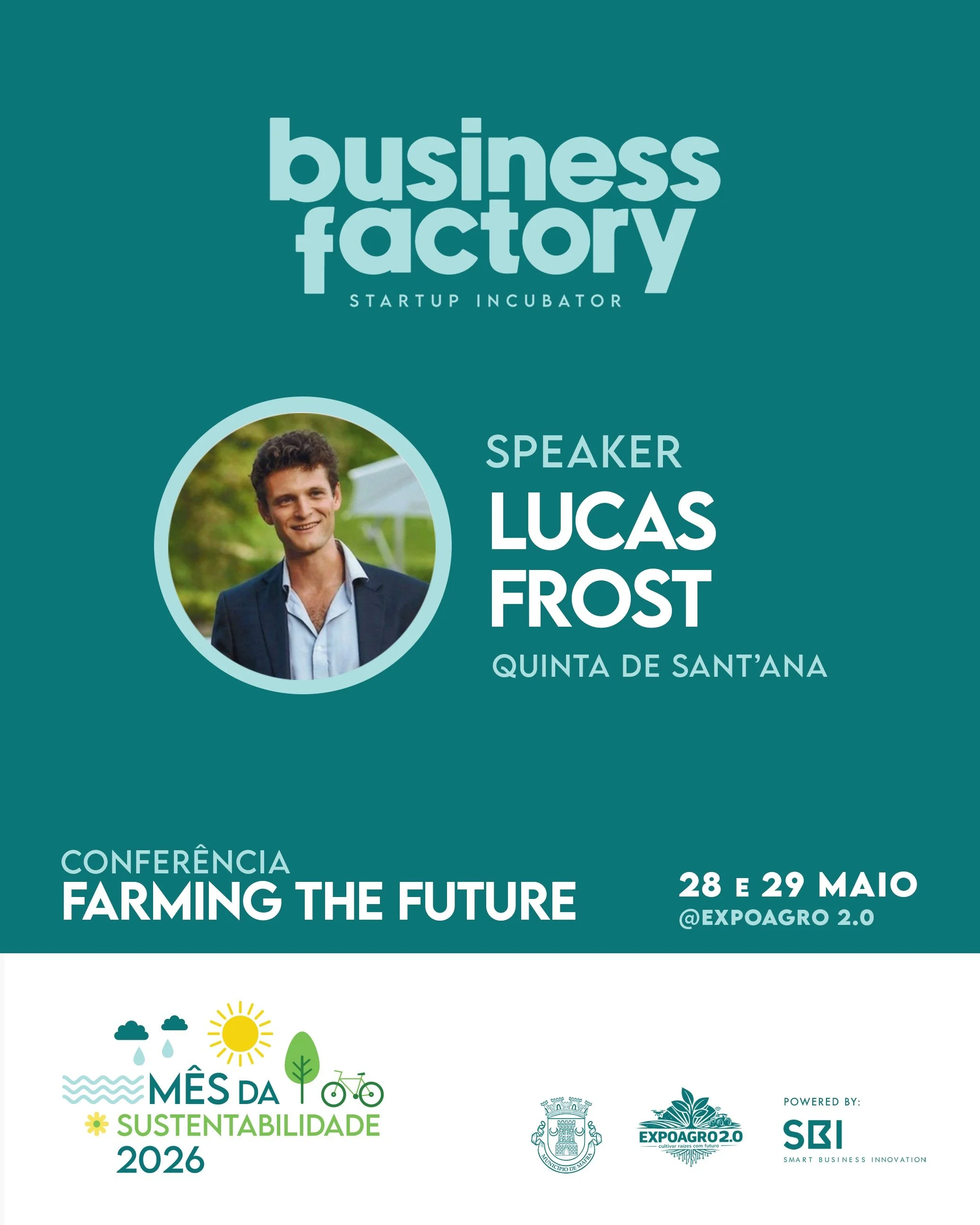 💥 Tudo a postos, arranca amanh&atilde;: 𝗙𝗮𝗿𝗺𝗶𝗻𝗴 𝘁𝗵𝗲 𝗙𝘂𝘁𝘂𝗿𝗲, a confer&ecirc;ncia de dois dias sobre pr&aacute;ticas e estrat&eacute;gias de apoio &agrave; inova&ccedil;&atilde;o focadas em #AgroTech para uma agricultura inteligente.

