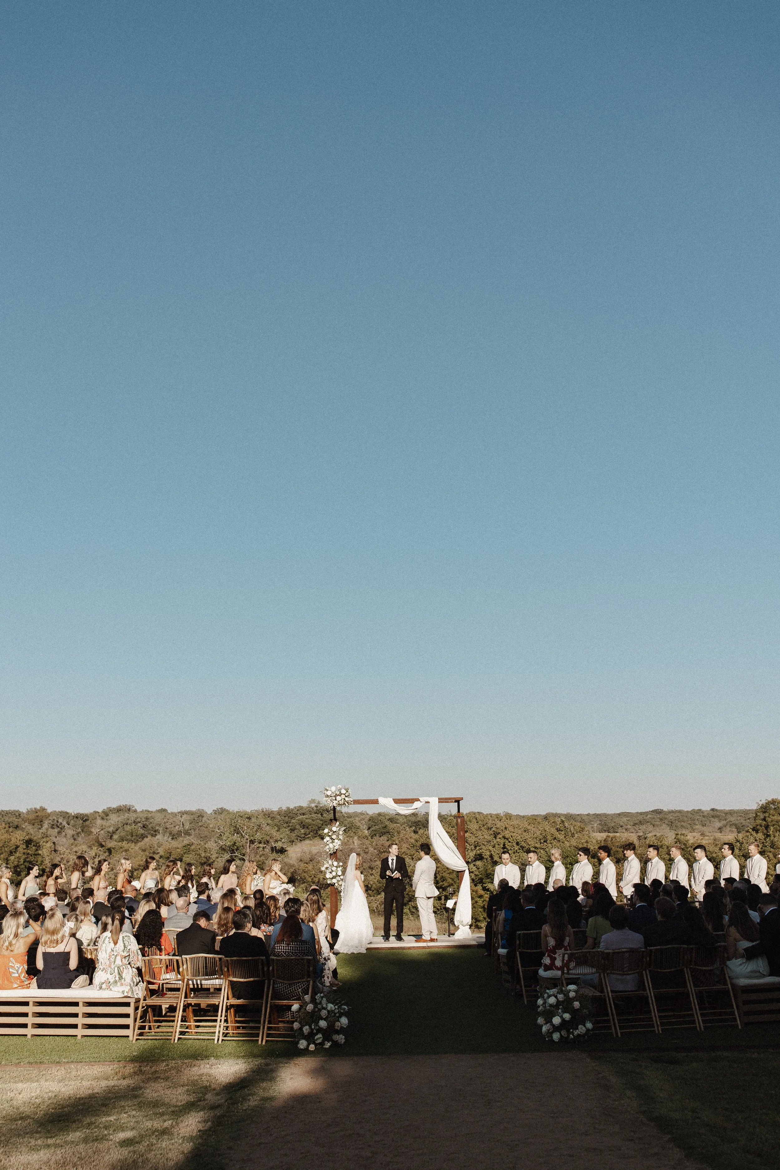 Outdoor ceremony at Lazy S Hacienda