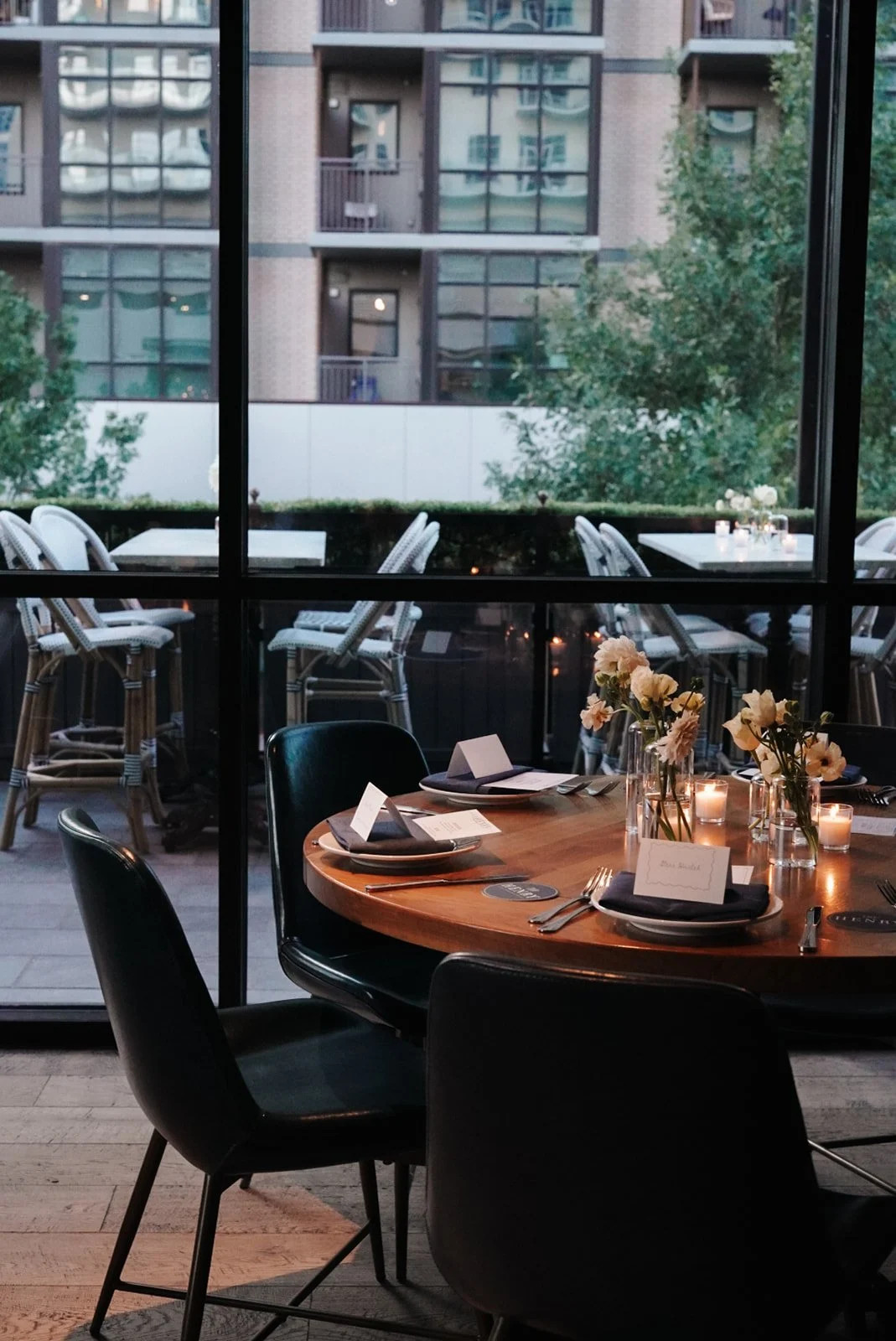 Candle-lit rehearsal dinner in Dallas, Texas