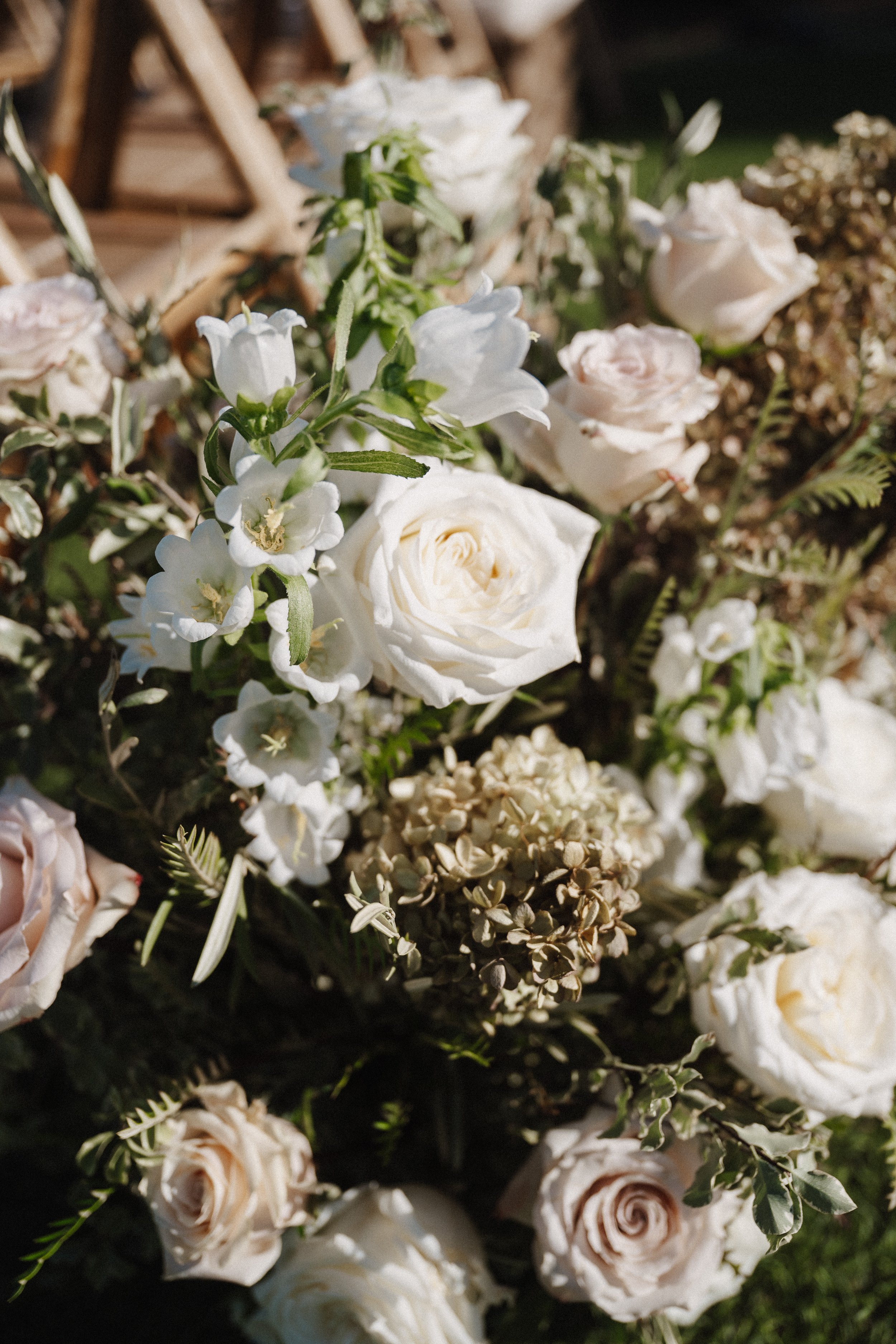 Ceremony floral arrangement at Lazy S. Hacienda