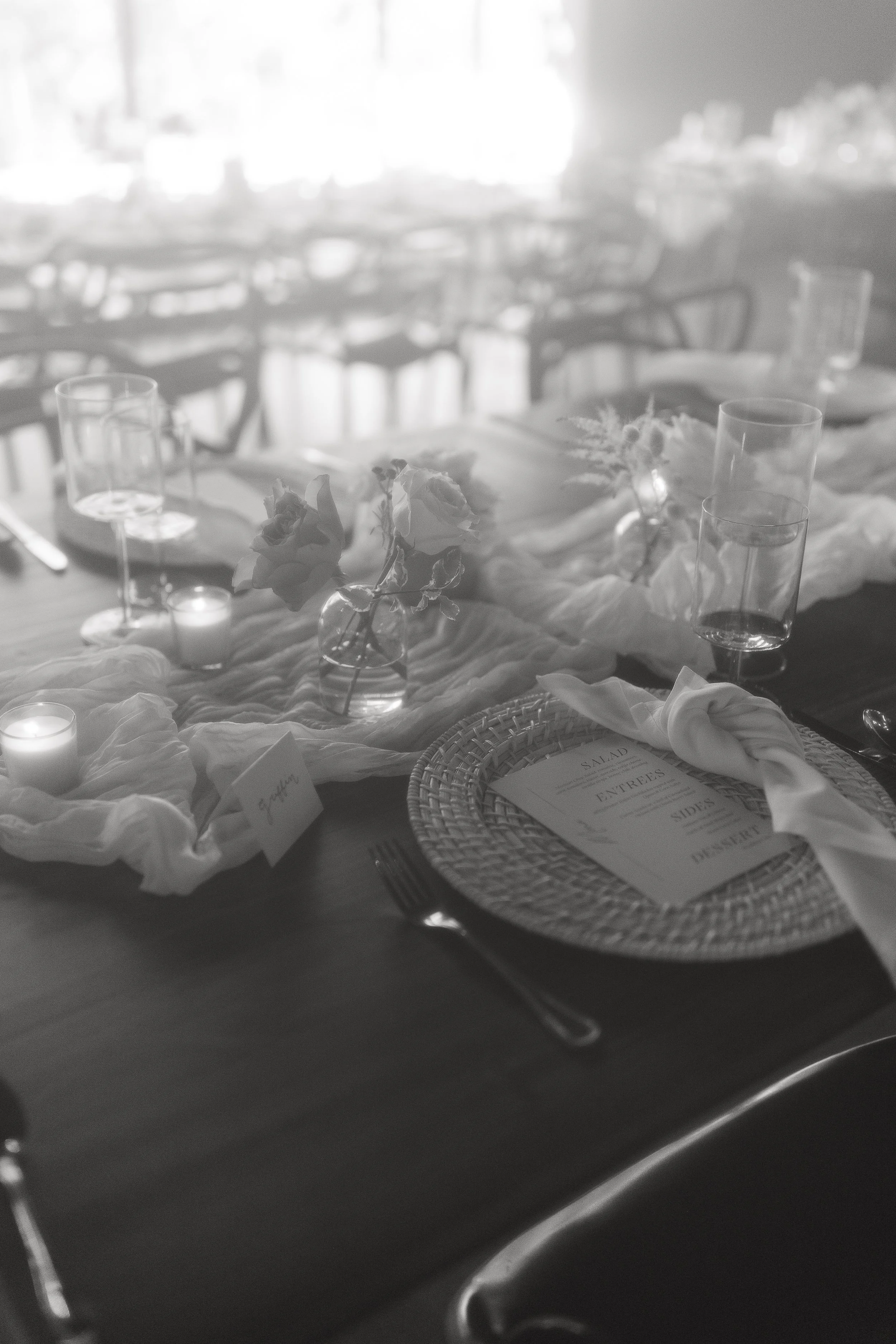 Tablescape design on film