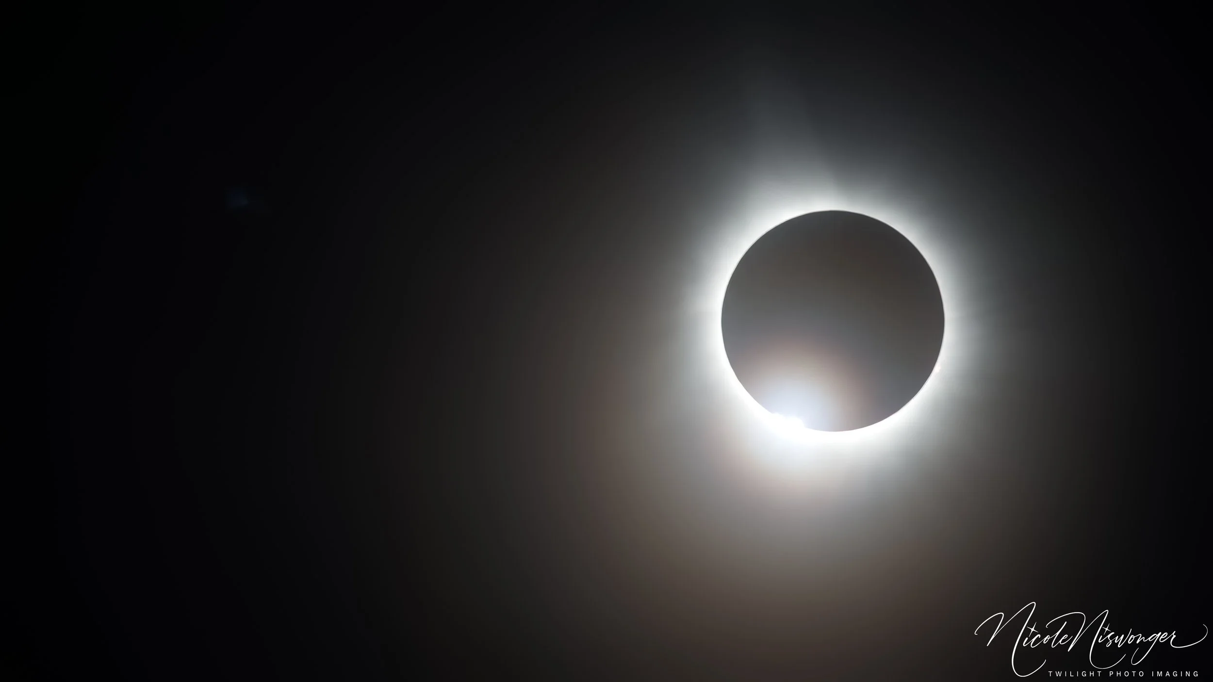 Total solar eclipse as seen from Springfield, Ohio in2024.