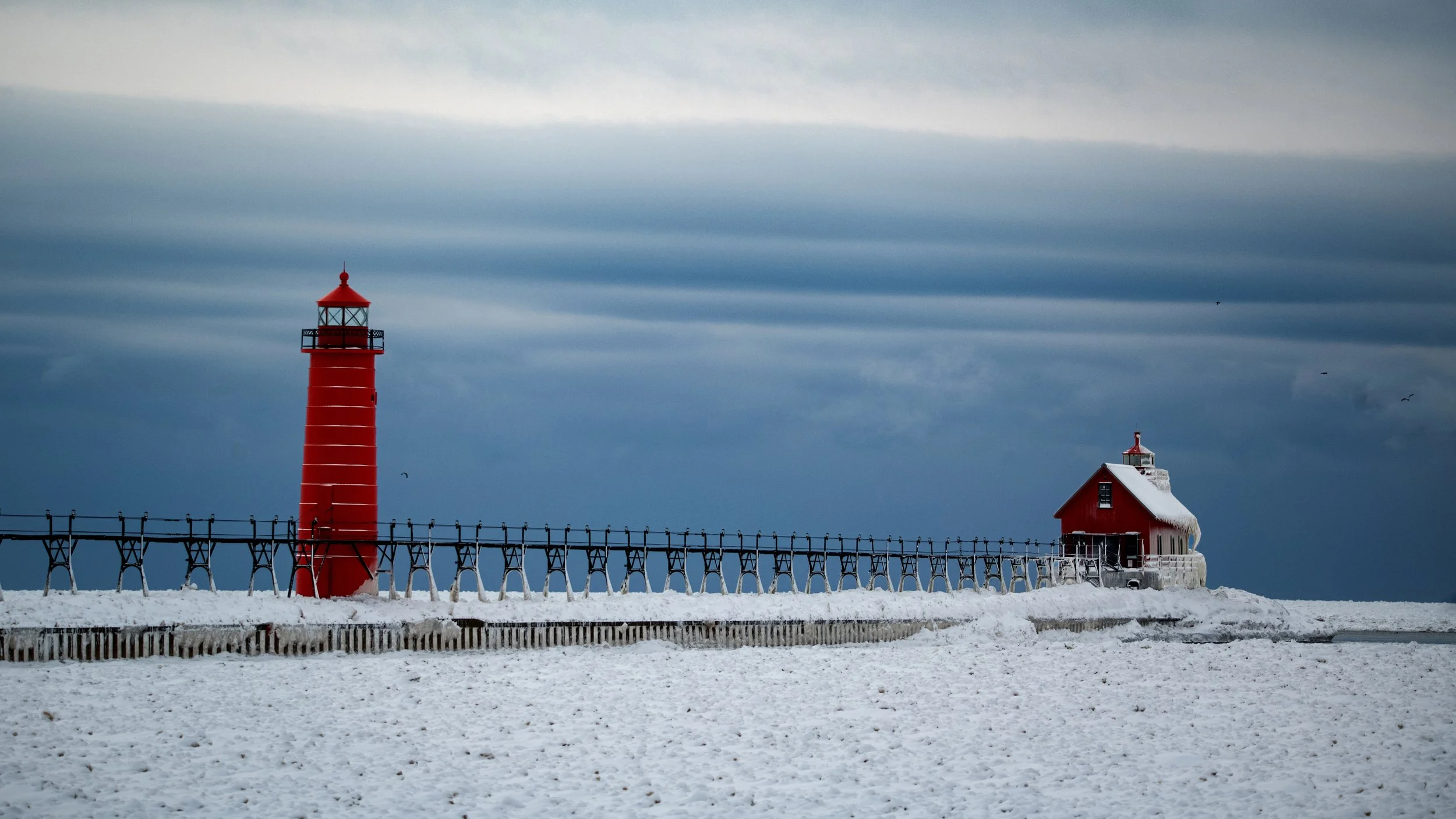 Grand Haven Lighthouse in January 2026.
