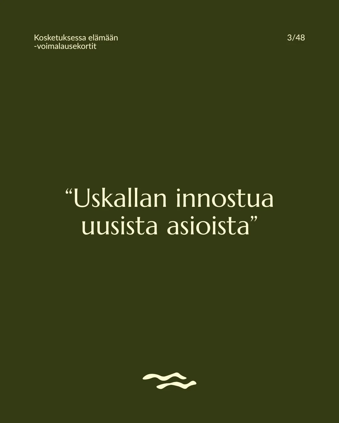 Kosketuksessa el&auml;m&auml;&auml;n -voimalausekortit 29,00 &euro; (sis. postikulut) 🌱

Monik&auml;ytt&ouml;iset voimalausekortit ihastuttavat, rauhoittavat ja inspiroivat kaikenik&auml;isi&auml;.

Kosketuksessa el&auml;m&auml;&auml;n -voimalauseko