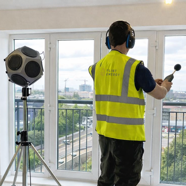 Acoustics testing in a new build apartment