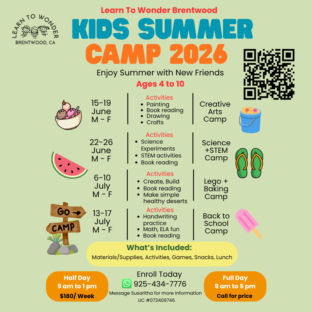 Learn To Wonder Kids Summer Camp 2026 ☀️