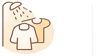 Gouttes d'eau tombant sur un t-shirt blanc appuyé contre un mur