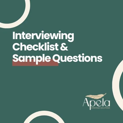 Interviewing Checklist