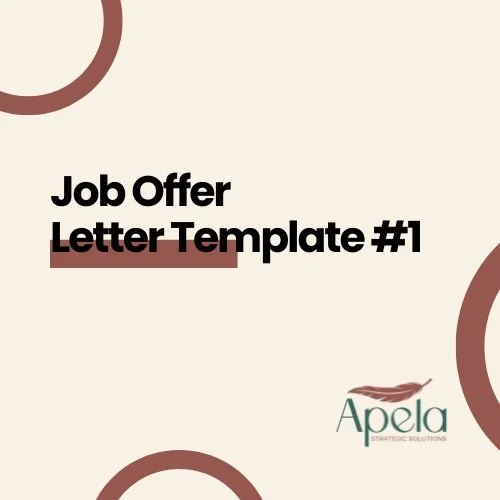 Job Offer Letter Template #1