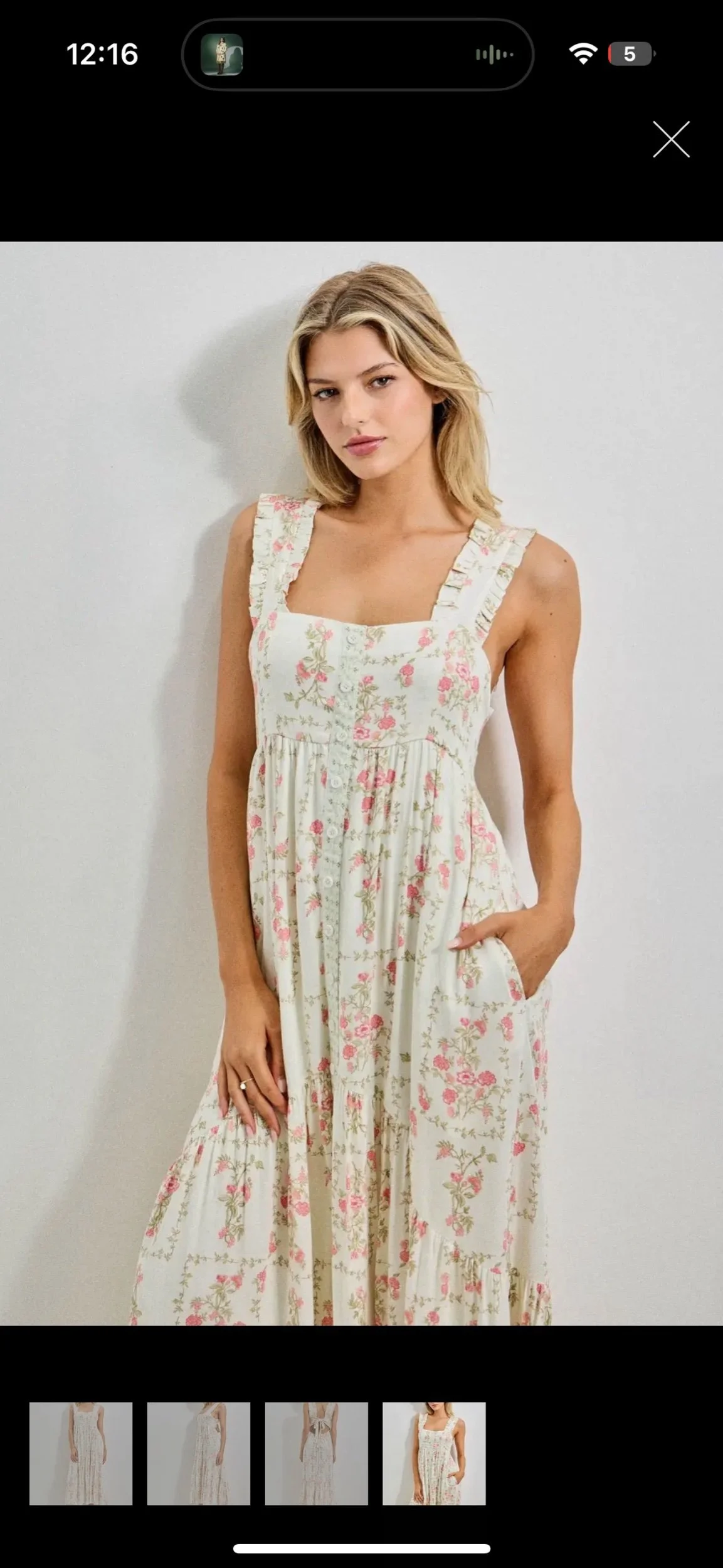 Floral Print Midi Dress