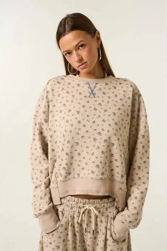 Floral Casual Sweatshirt