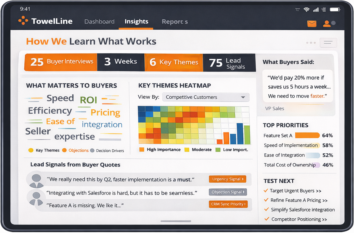 TowelLine Dashboard