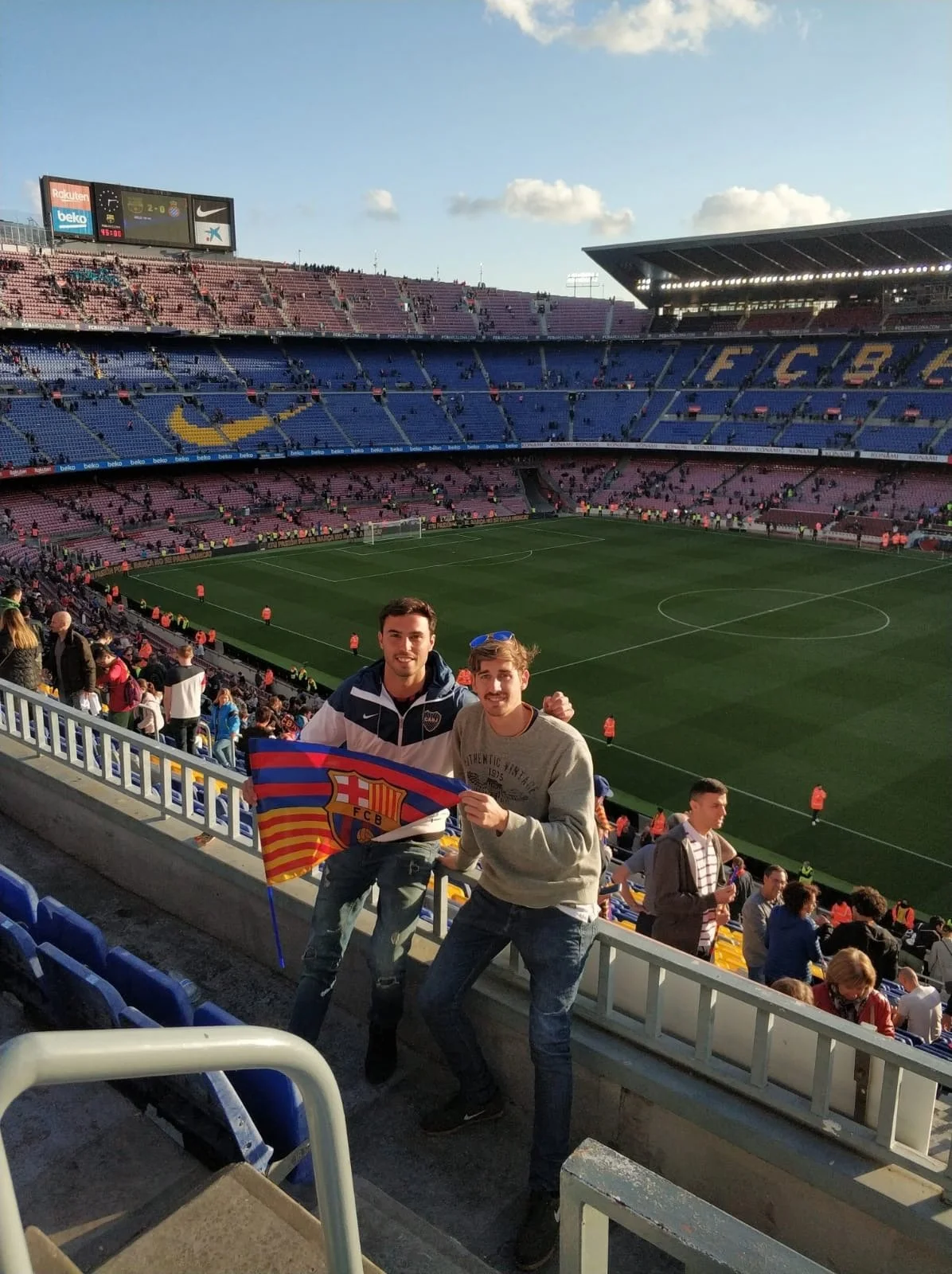 football match fc barcelona camp nou
