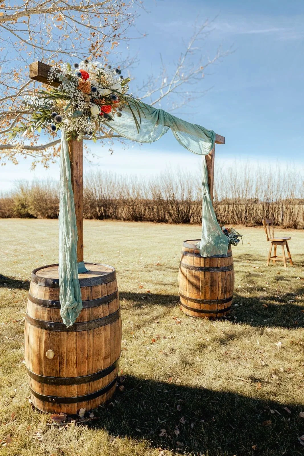 outdoor wedding venue Alberta, wedding venue near Calgary, farm wedding venue in Alberta, country wedding venue Alberta, cabin getaway near Calgary, honeymoon stay, Open Country Fam Event Centre