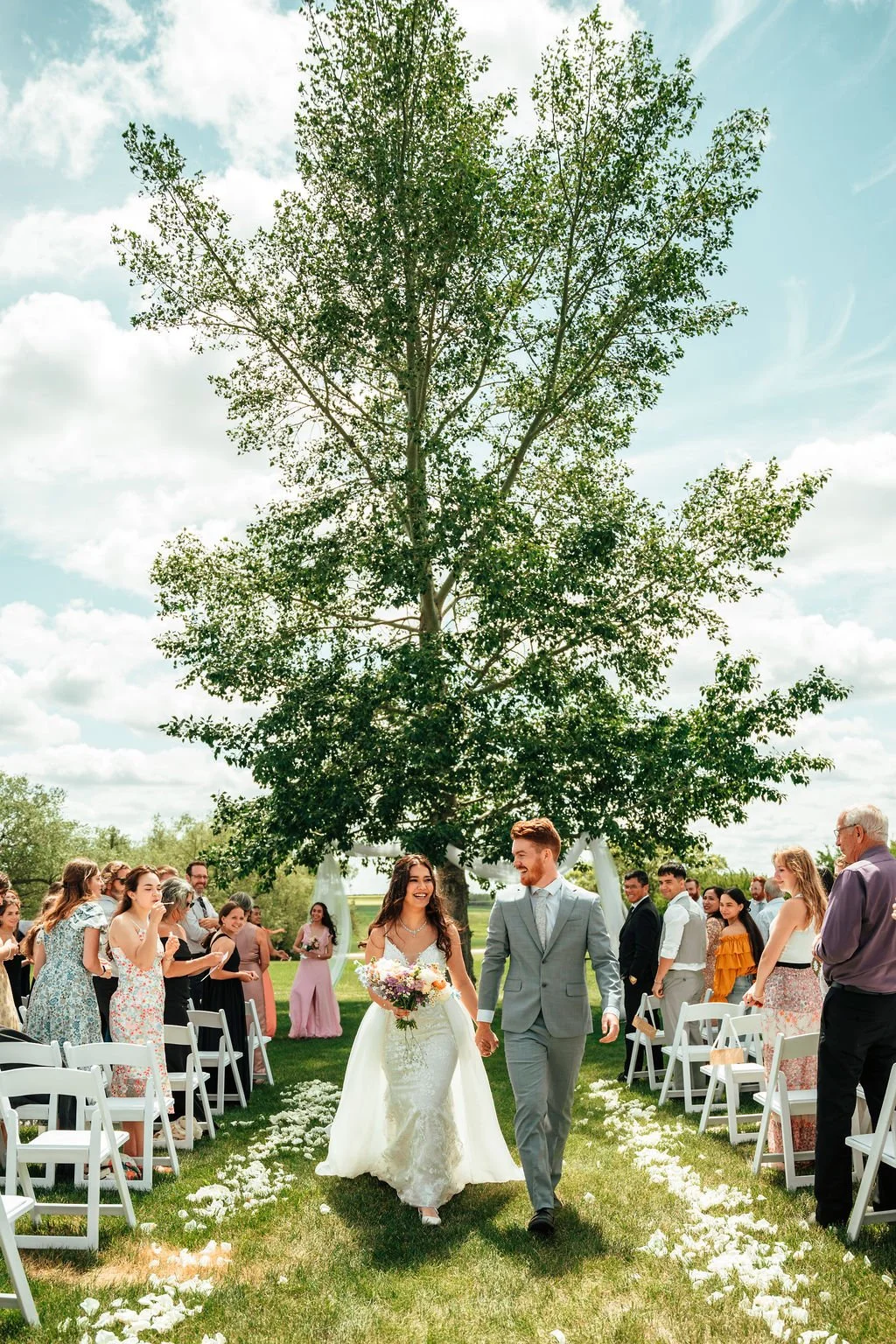 Top outdoor wedding venue near Red Deer Alberta | Stunning open sky ceremony space | Best rural wedding venue between Calgary and Edmonton