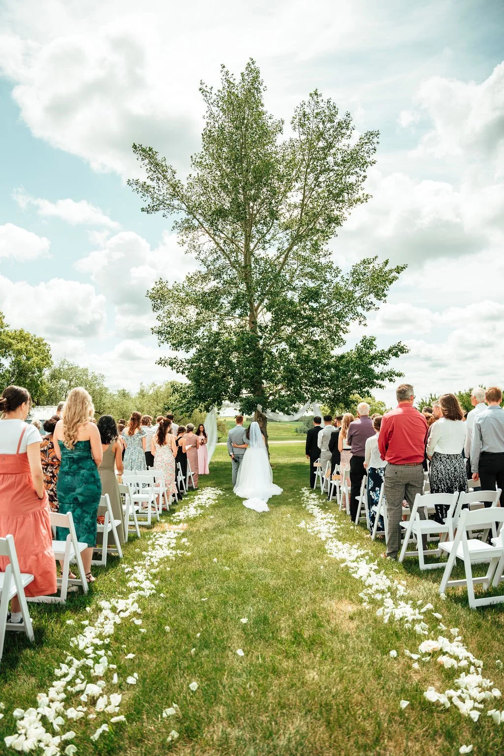 Best outdoor wedding venue rental Alberta with on-site cabin accommodations | Top ceremony and stay venue near Calgary | Upscale outdoor wedding Central Alberta