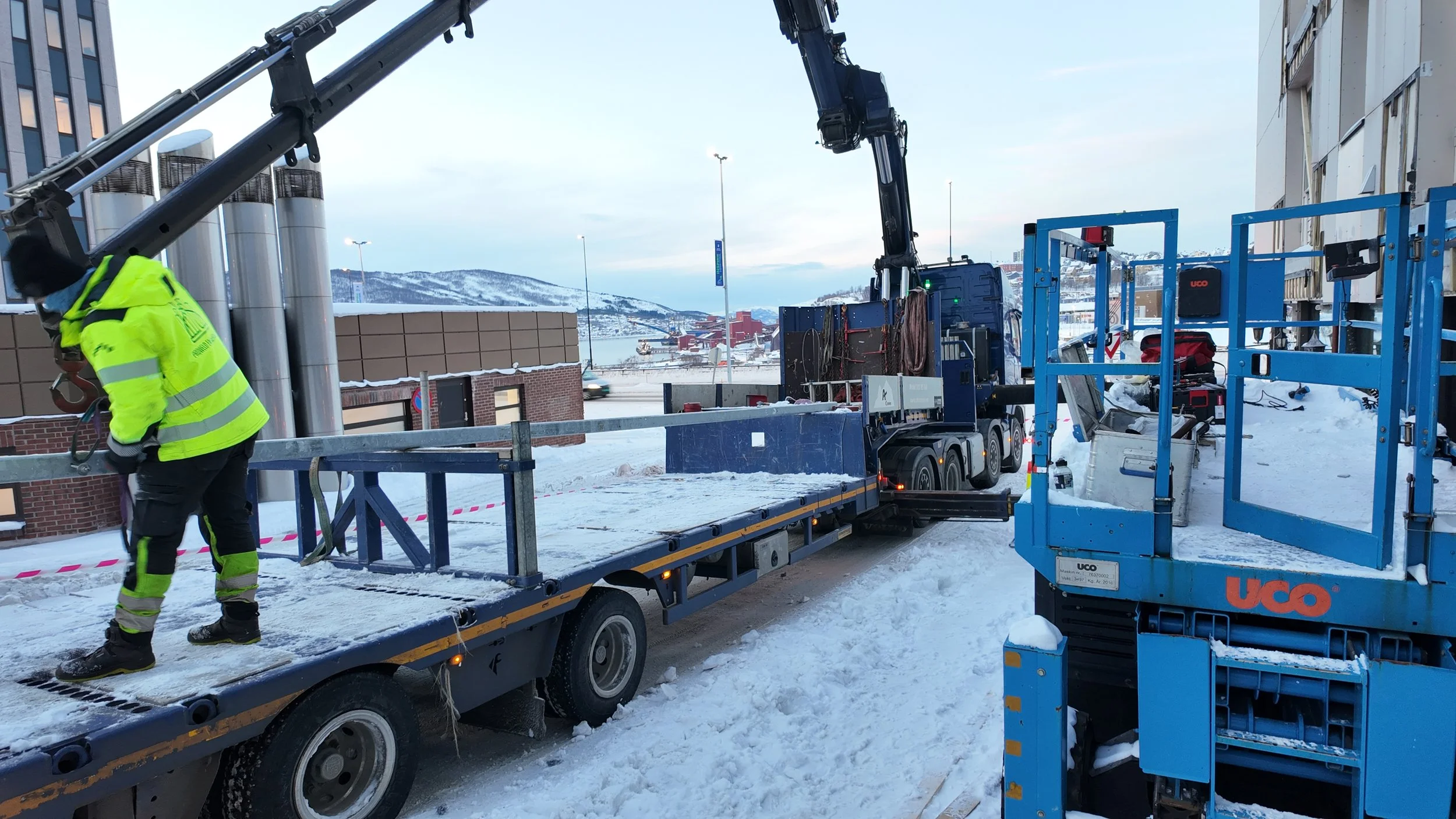 Montering av nye balkonger