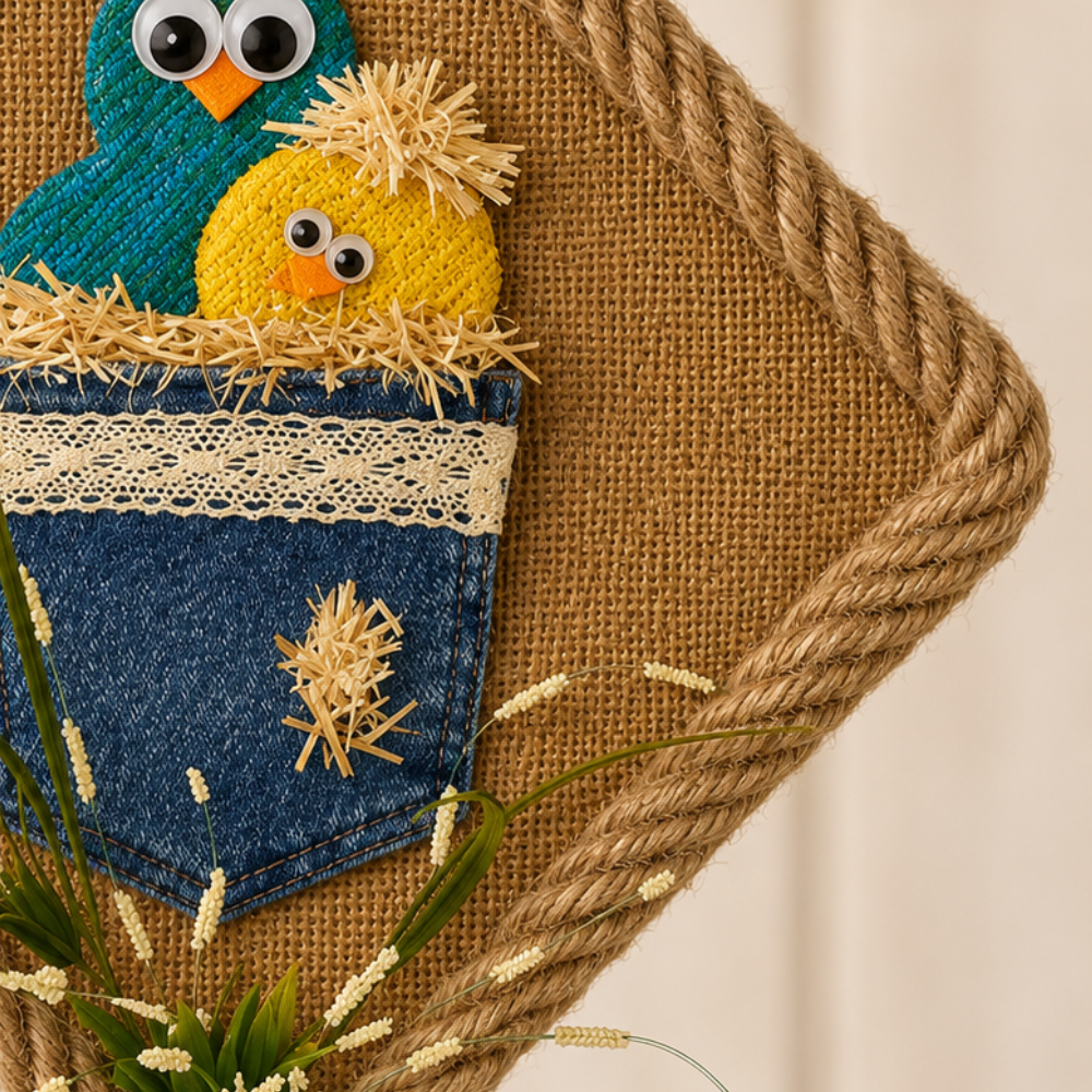 Chick in jean pocket w flowers close.png