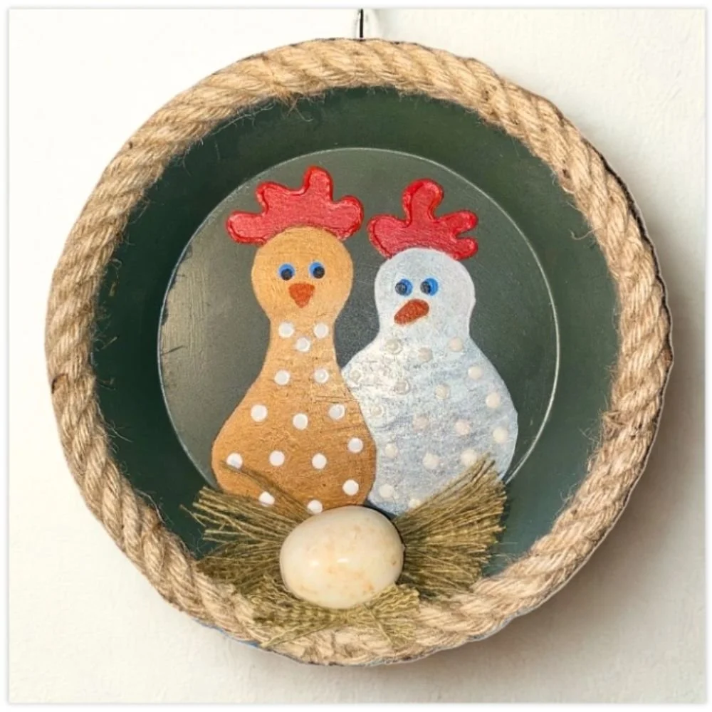 Rustic Farmhouse Chicken Nest Decor