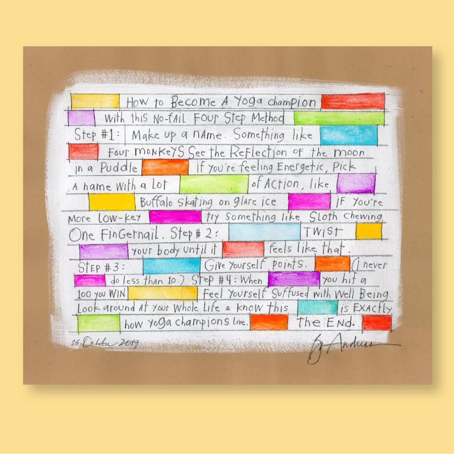 artwork: yoga champion