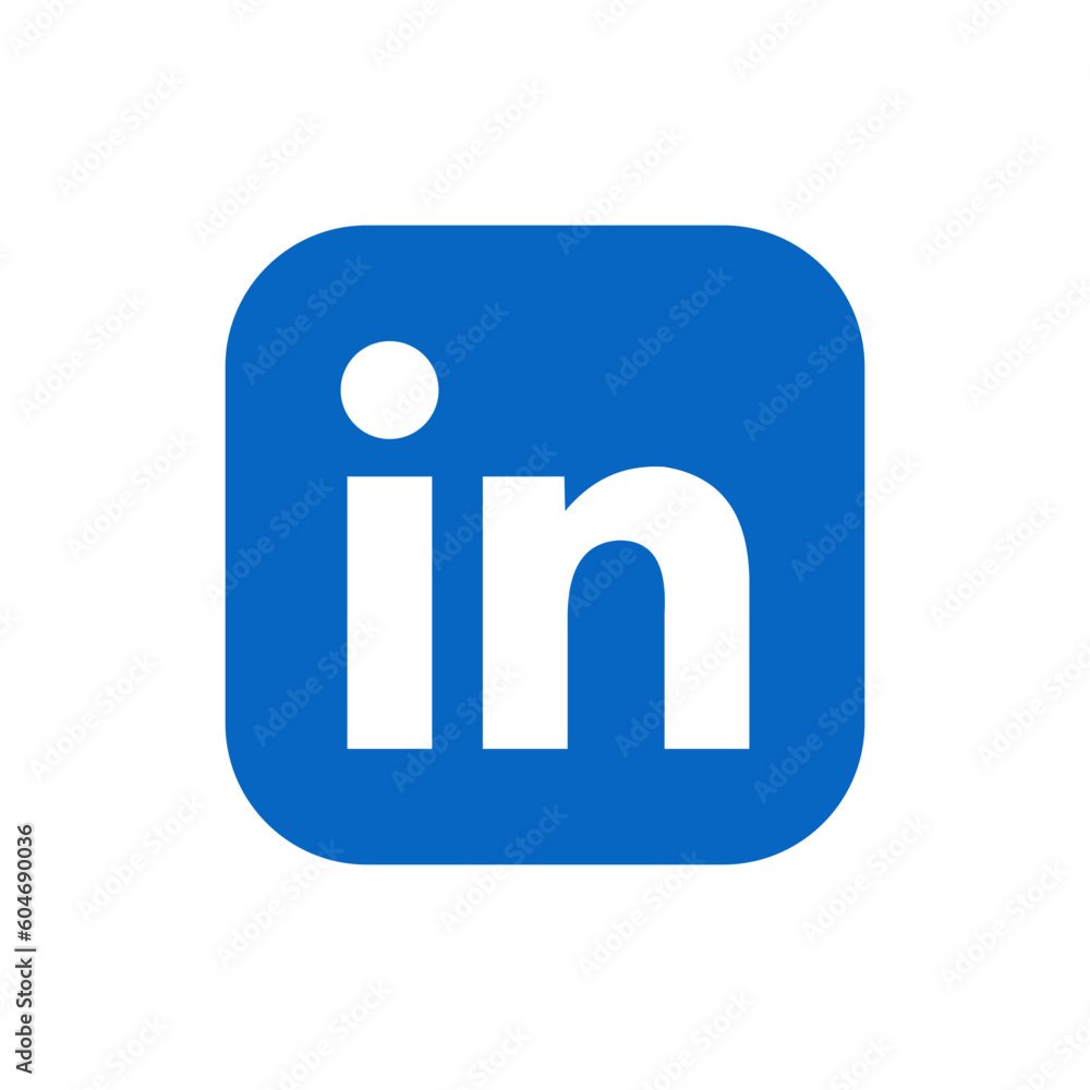 LinkedIn logo with white lowercase letters 'in' inside a blue square