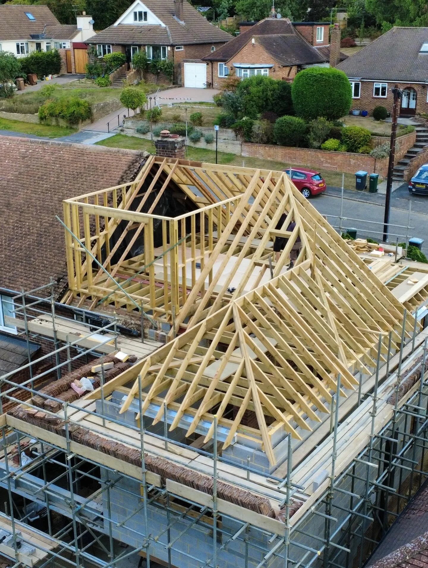 Following on from the recap

 While the roof structure was being built, there was plenty going on down below on the ground floor. We needed to underpin the existing external walls due to our new finished floor level is 600mm below the old, and the fo