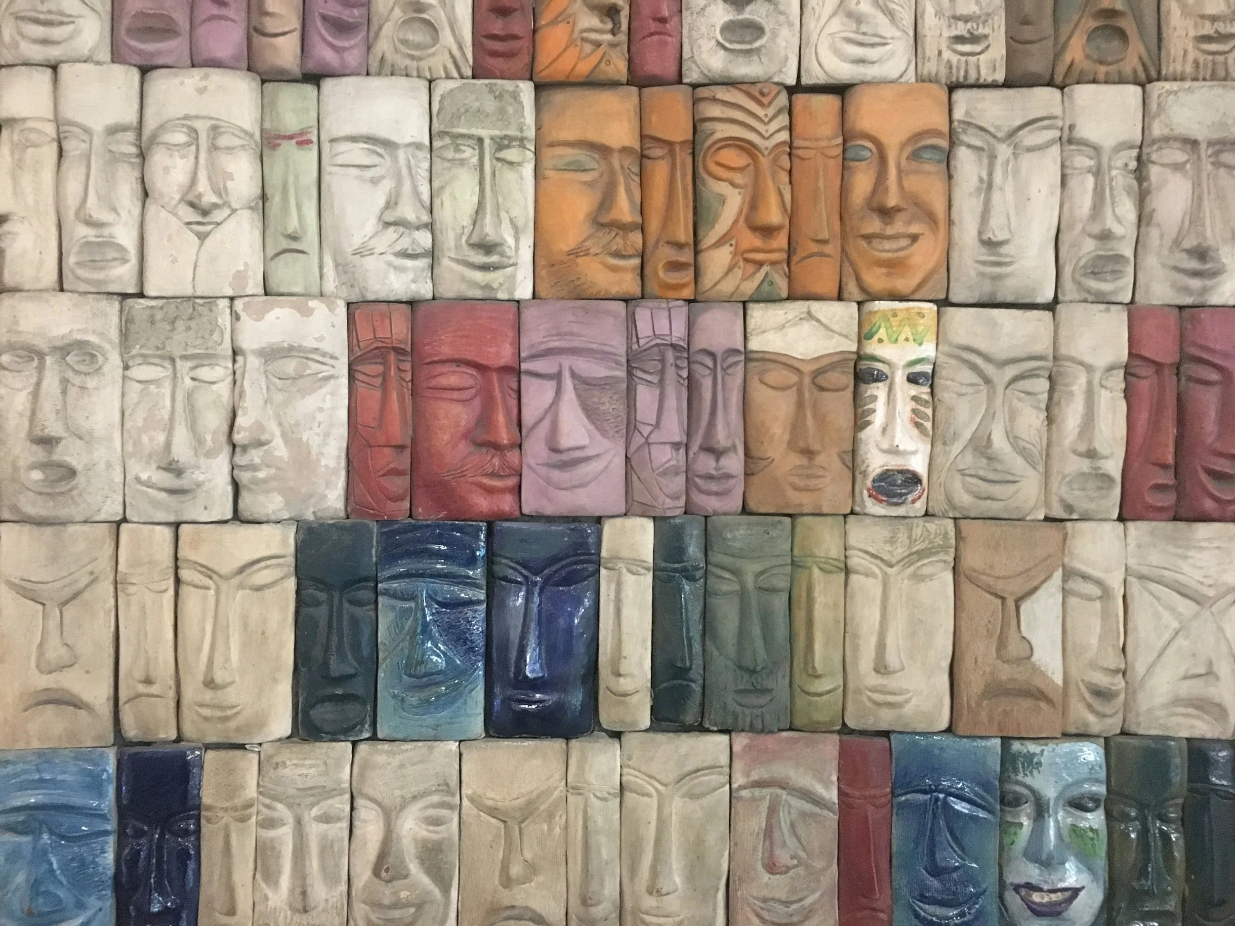 Abstract mosaic representing adaptive patterns from trauma