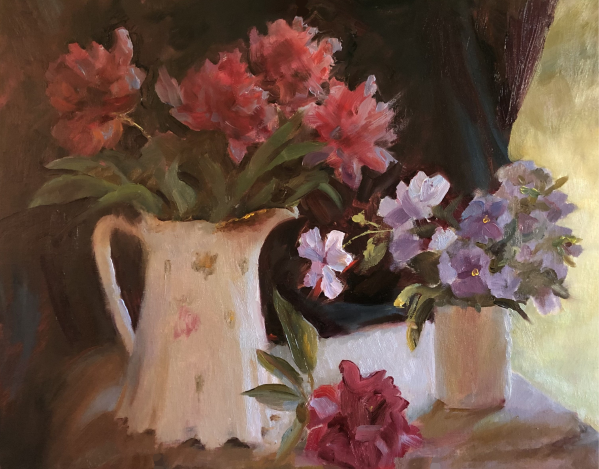 Pansies in Cool Light