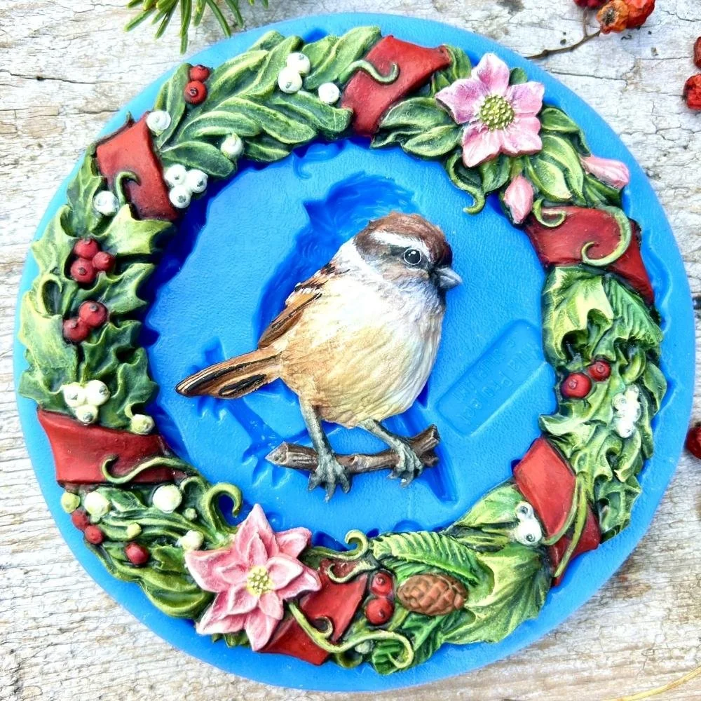 PRE-ORDER Wreath with sparrow