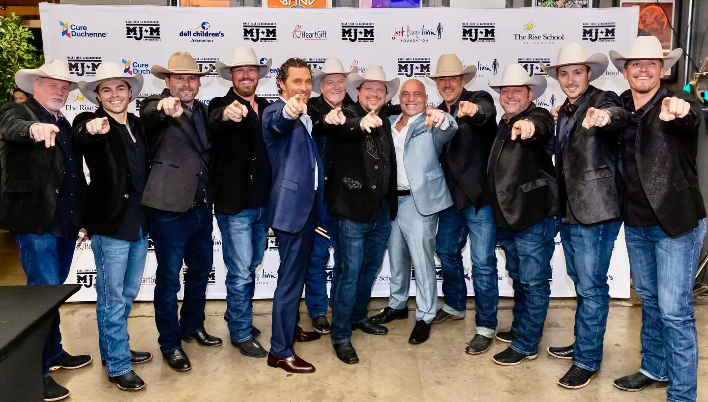 $58 million raised with MJ&amp;M since 2013!! Mack, Jack &amp; McConaughey through the years!🤠🤠