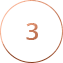 Number three enclosed in a circle