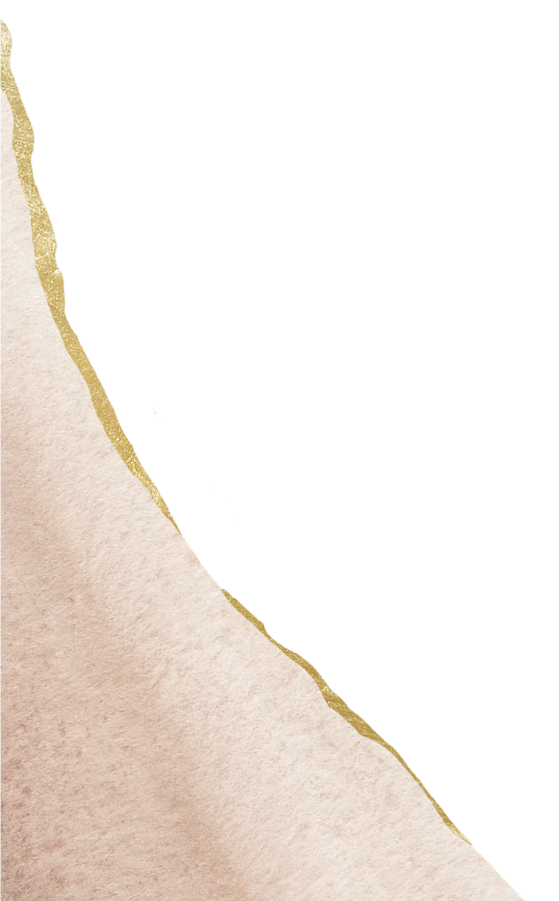 Close-up of torn paper with gold and blue edges, revealing black background underneath.