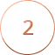 A black circle with the number 2 inside and a thin, light-colored border.