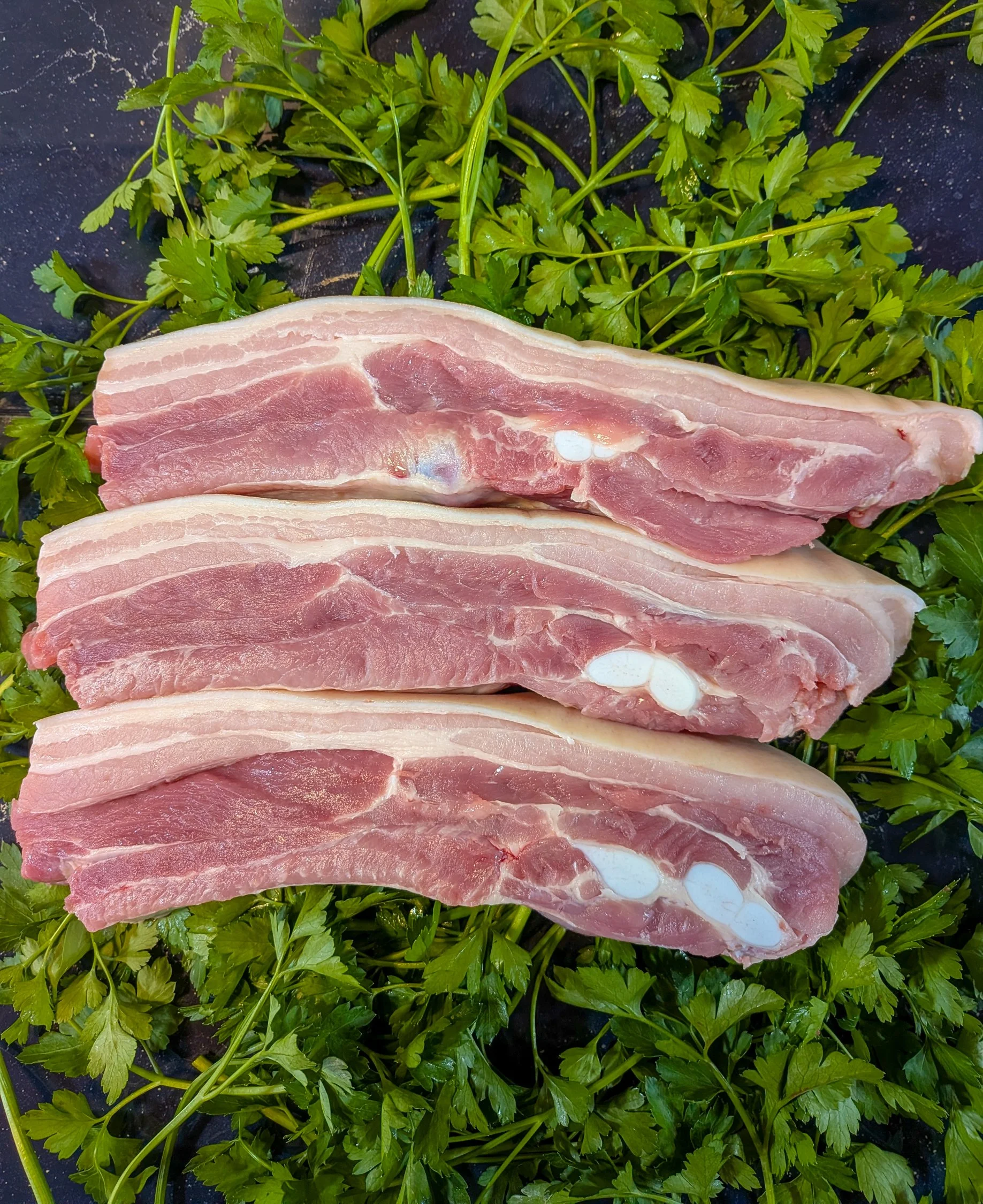 Pork Belly Strips - Quality Meats from Dickenson's of Fulham