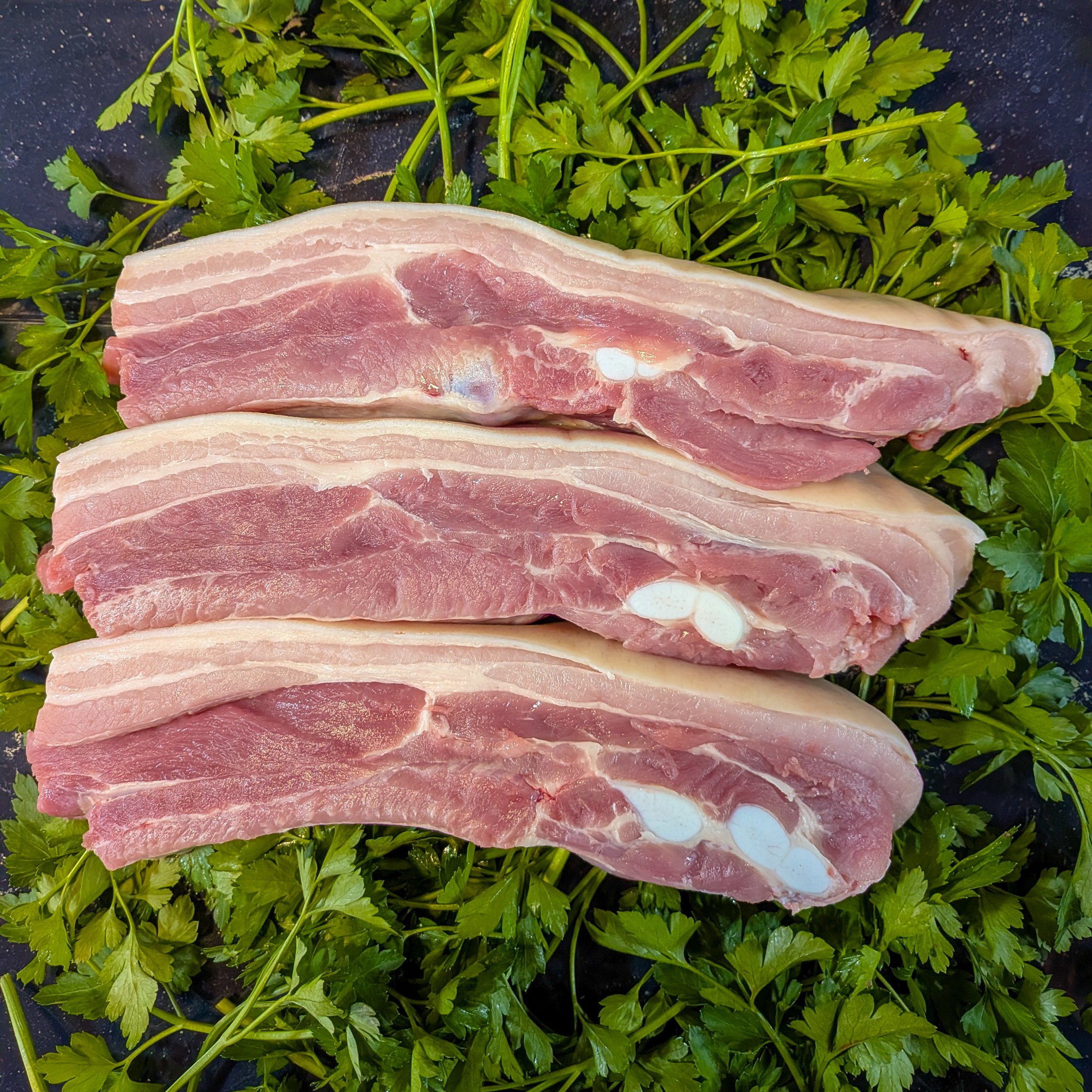 Pork Belly Strips - Quality Meats from Dickenson's of Fulham