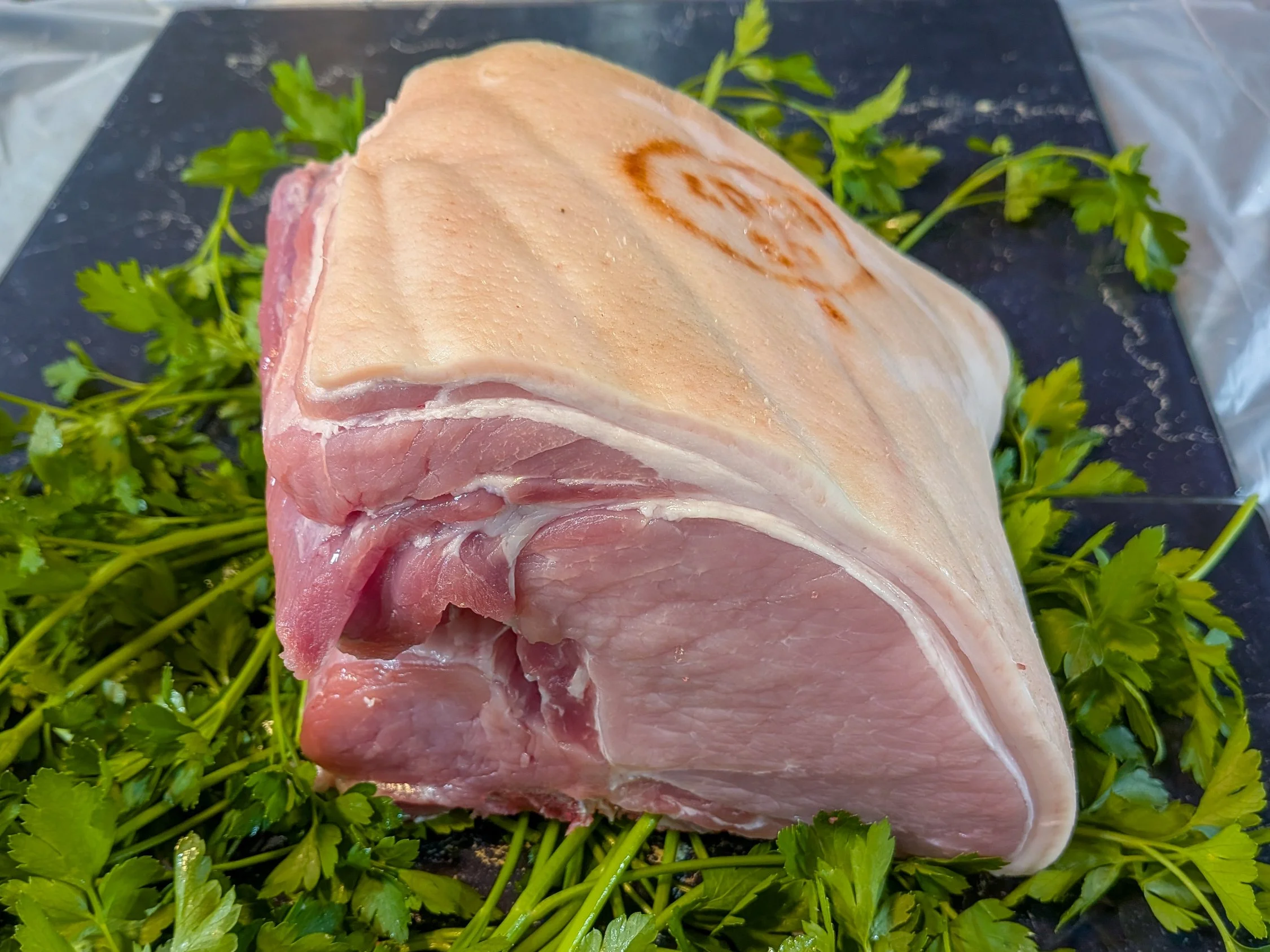 Bone In, Skin On Pork Loin - Quality Meats from Dickenson's of Fulham