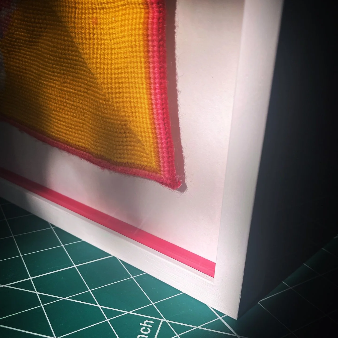 Every now and then you&rsquo;ve just got to embrace the wibbly wobbly wonders of life. There was no chance in hell id ever get close to making this tapestry square so I just embraced its natural curves. 

I always try to frame everything honestly, if